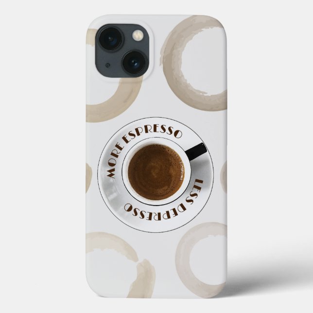 More Espresso Less Depresso Kitchen Case-Mate iPhone Case (Back)