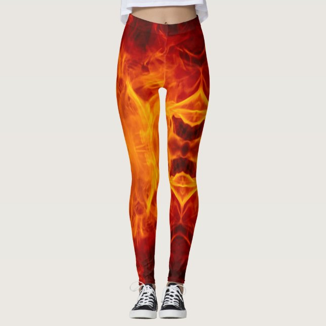 More Fire - Power Yoga Leggings (Front)