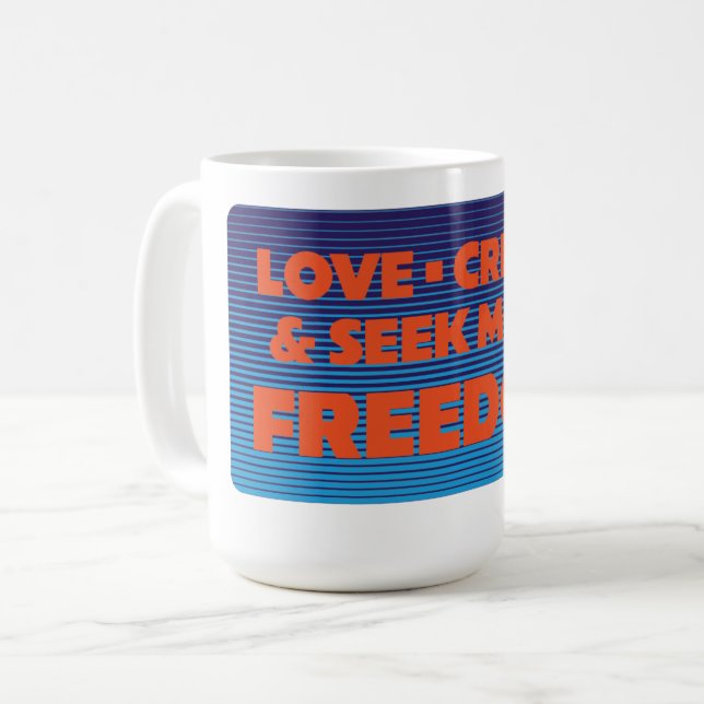 More Freedom Retro Coffee Mug (Front Left)
