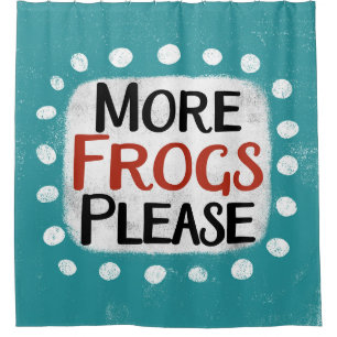 More Frogs Please Shower Curtain