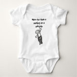 More Fun Than A Monkey On A Unicycle Baby Baby Bodysuit at Zazzle