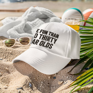 More Fun Than Two thirty Year Olds gifts 60th Trucker Hat