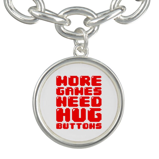 MORE GAMES NEED HUG BUTTONS BRACELET (Design)