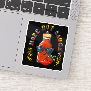 More Hot Sauce Spicy Food Lover Kawaii Sticker