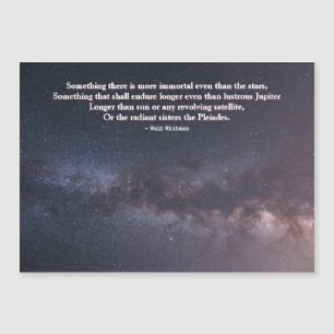 "More Immortal Than the Stars" Sympathy Quote