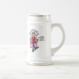 More Issues Than a Magazine Humor Beer Stein