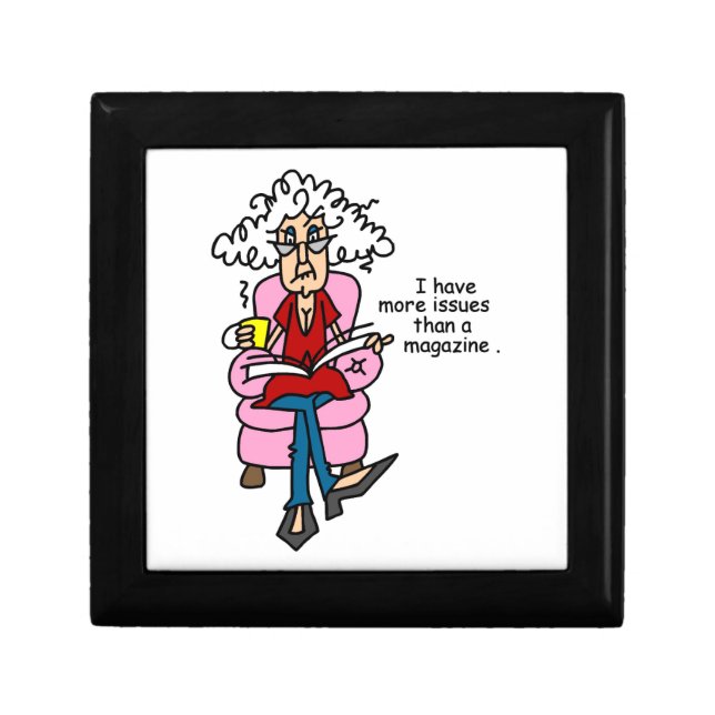 More Issues Than a Magazine Humor Keepsake Box (Front)