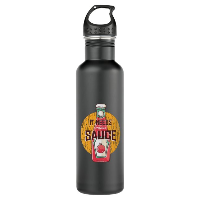 More Ketchup Stainless Steel Water Bottle (Front)