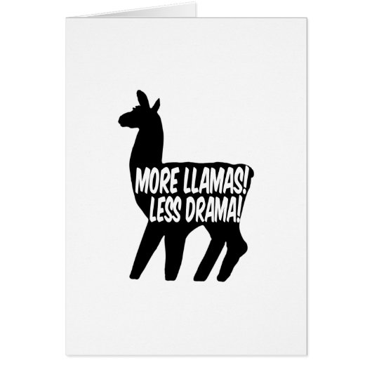 More Llamas Less Drama Cards (Front)