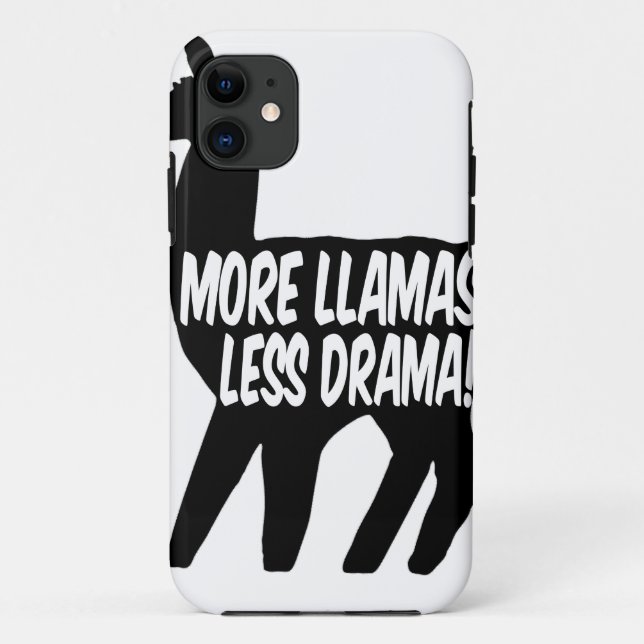 More Llamas Less Drama Case-Mate iPhone Case (Back)