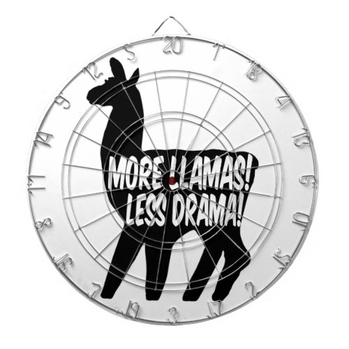 More Llamas Less Drama Dartboard With Darts