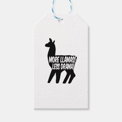More Llamas Less Drama Gift Tags