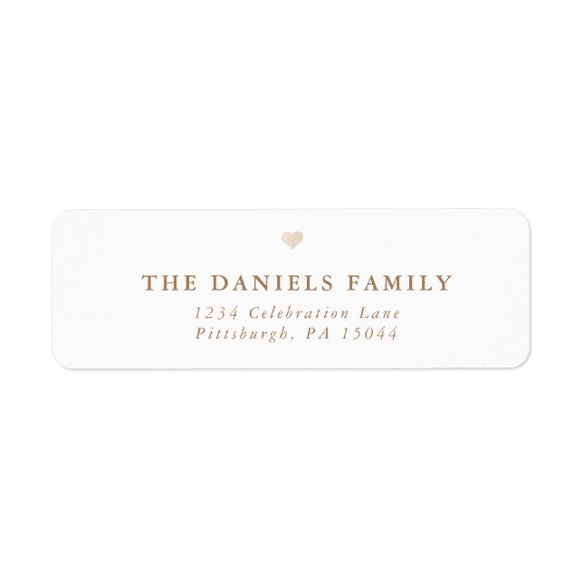 More Love, More Joy | Holiday Birth Announcement Label (Front)