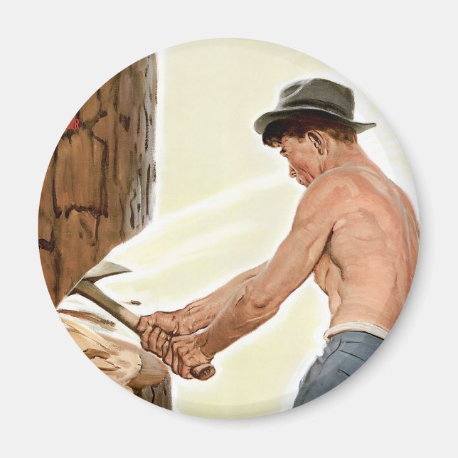 More Lumber for the Army Magnet (Front)