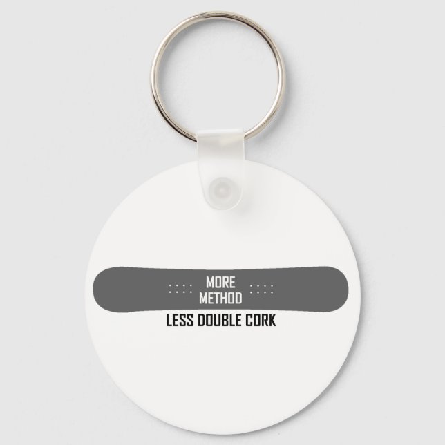 More Method Less Double Cork Keychain (Front)