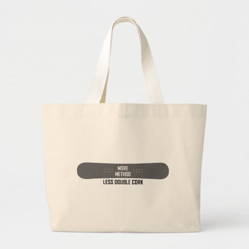 More Method Less Double Cork Large Tote Bag