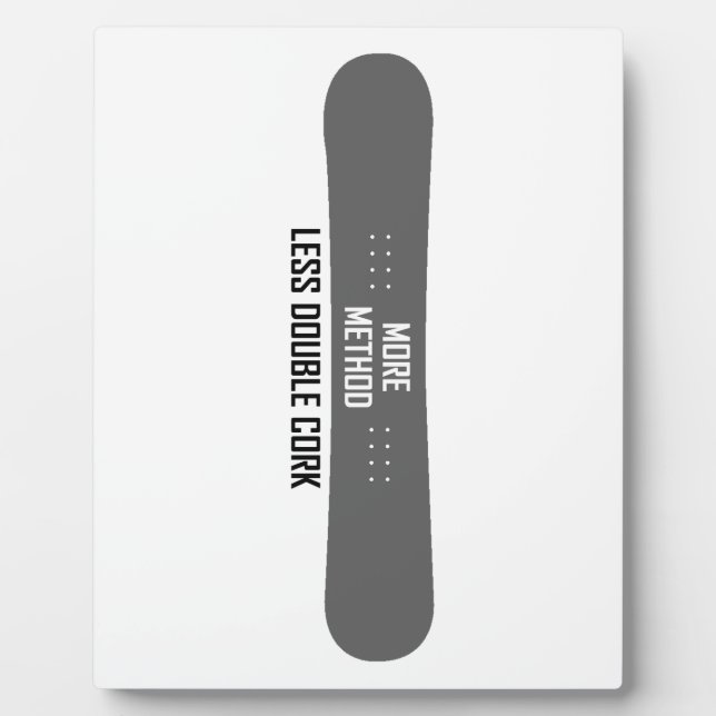 More Method Less Double Cork Plaque (Front)