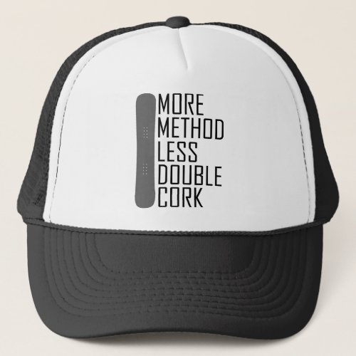 More Method Less Double Cork Trucker Hat