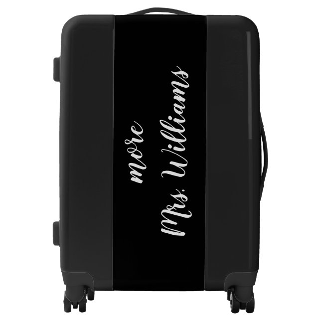 more Mrs. Personalized Carry On Luggage (Front)