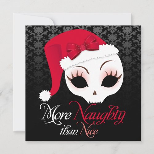 More Naughty Than Nice Holiday Event Invitations