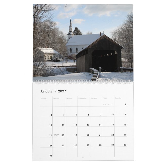 More New England Favorites! 2015 Calendar (Jan 2027)