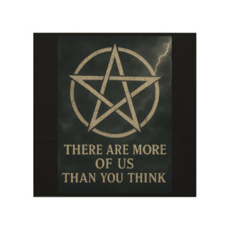 More of us Wicca Wooden Wall Art