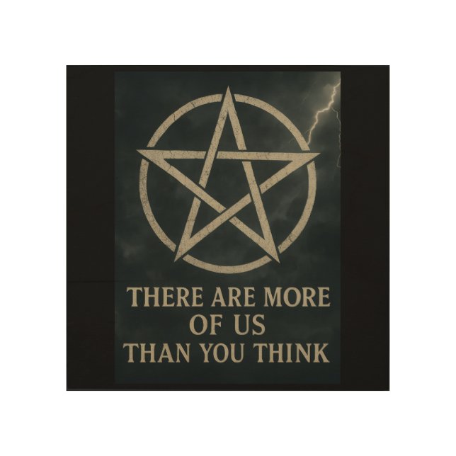 More of us Wicca Wooden Wall Art (Front)