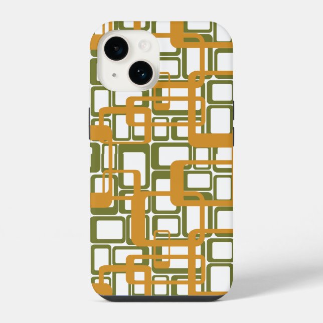More Open Mid-Century Modern Rectangles Again  Iphone Case (Back)