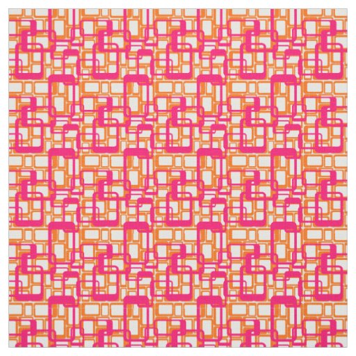 More Open Mid-Century Modern Rectangles Fabric
