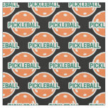 More orange Pickleballs - custom background Fabric