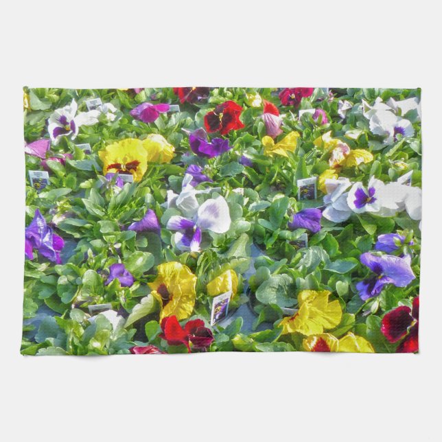 More Pansies Towel (Horizontal)