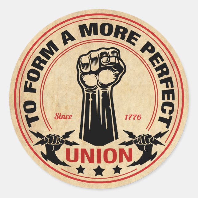 More Perfect Union 1016 Classic Round Sticker (Front)