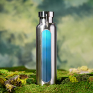 Futuristic Sci-Fi Woman Aluminum Water Bottle