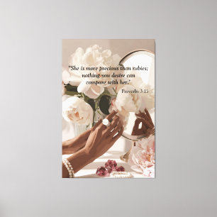 “More Precious Than Rubies " Canvas Print
