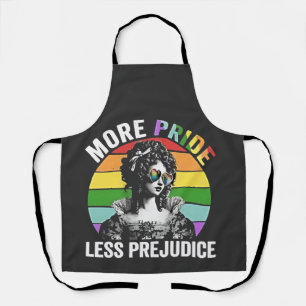 More Pride Less Prejudice LGBT Gay Pride Month Apron