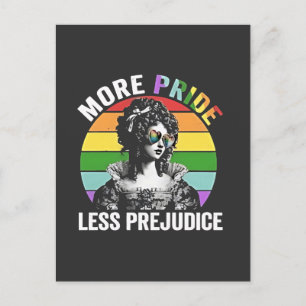 More Pride Less Prejudice LGBT Gay Pride Month Invitation Postcard