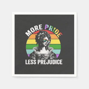 More Pride Less Prejudice LGBT Gay Pride Month Napkins