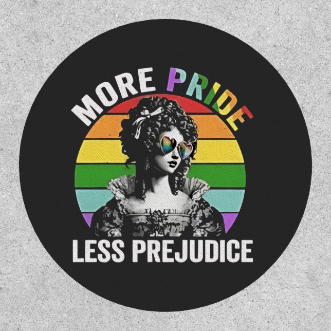 More Pride Less Prejudice LGBT Gay Pride Month Patch (Front)