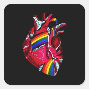 More Pride Less Prejudice Lgbt Gay Proud Ally Prid Square Sticker