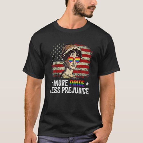 More Pride Less Prejudice Lgbt Gay Proud Ally Prid T_Shirt