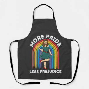 More Pride Less Prejudice LGBT Pride Month Apron