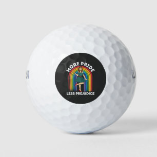 More Pride Less Prejudice LGBT Pride Month Golf Balls