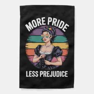 More Pride Less Prejudice LGBTQ Gay Pride Ally Garden Flag