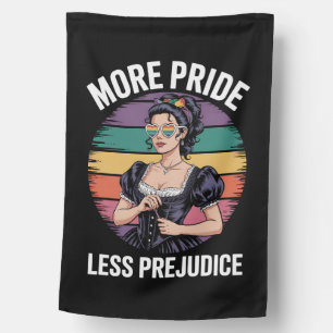 More Pride Less Prejudice LGBTQ Gay Pride Ally House Flag