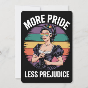 More Pride Less Prejudice LGBTQ Gay Pride Ally Invitation