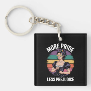 More Pride Less Prejudice LGBTQ Gay Pride Ally Keychain