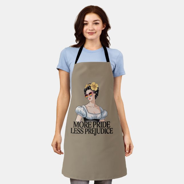 More Pride Less Prejudice LGBTQ Proud Ally Pride Apron (Worn)