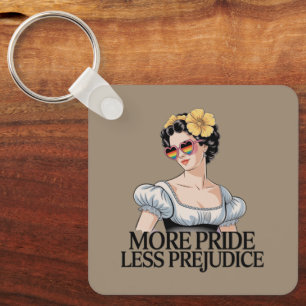 More Pride Less Prejudice LGBTQ Proud Ally Pride Keychain
