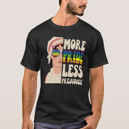 More Pride Less Prejudice Pansexual PrideRainbow T_Shirt