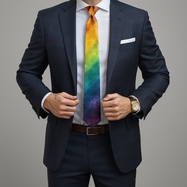 More Pride Less Prejudice Pride Month LGBTQ Neck Tie (Creator Uploaded)